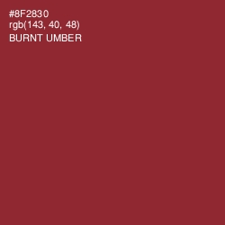 #8F2830 - Burnt Umber Color Image